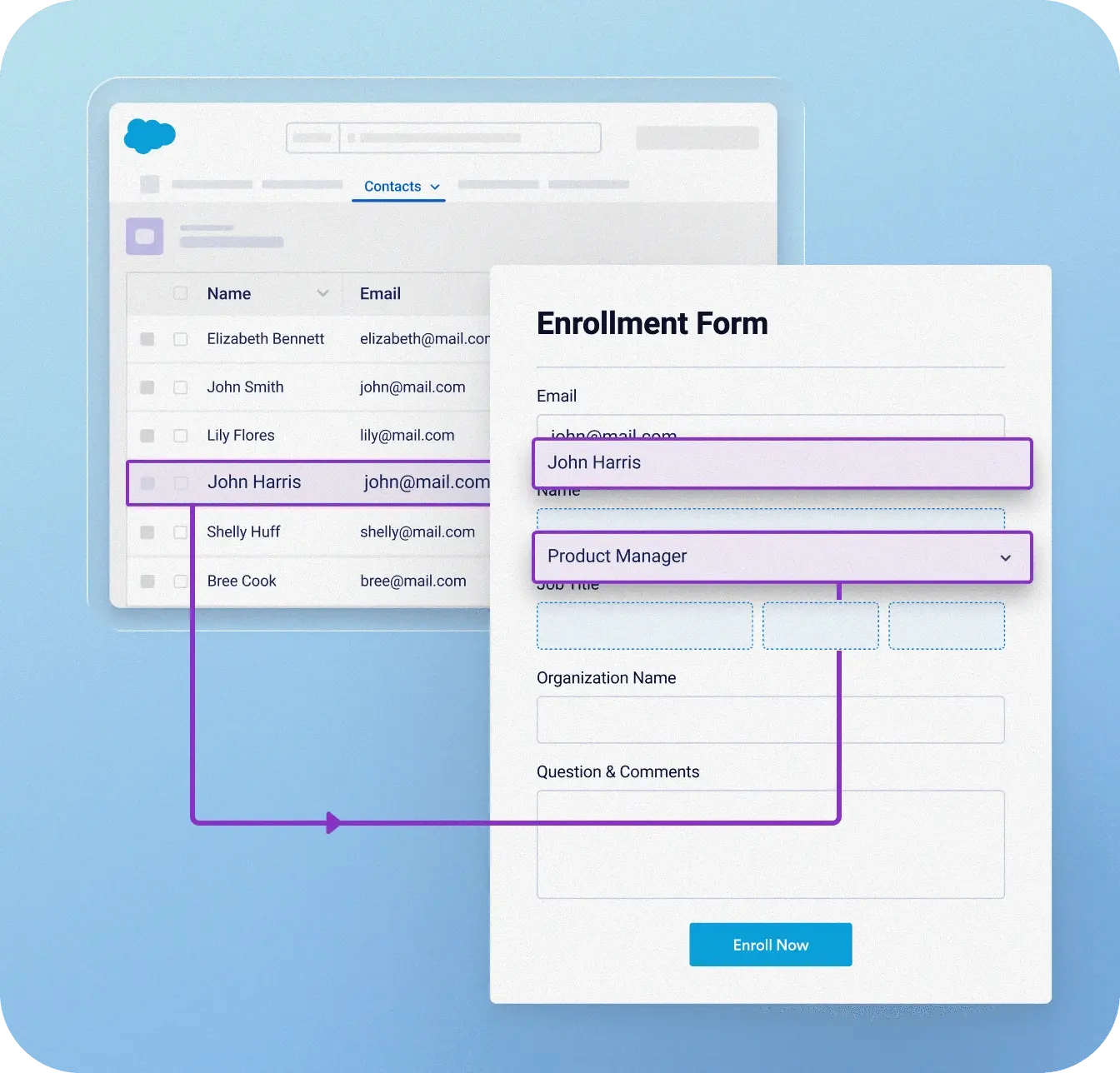 Jotform dynamically-prefill forms